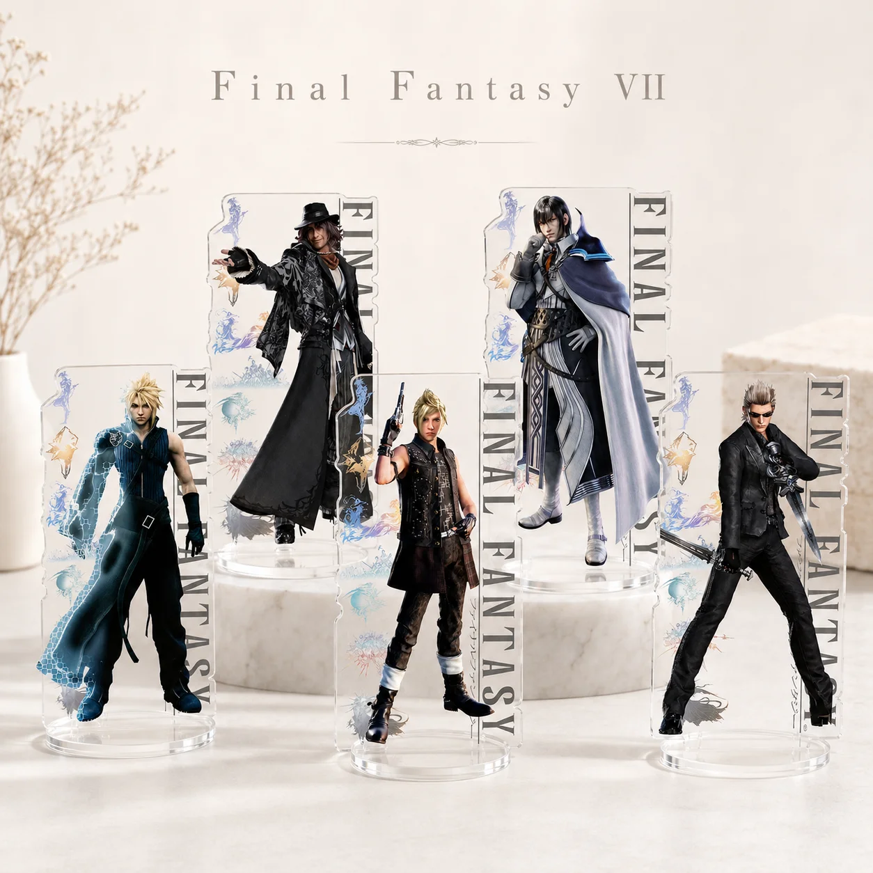 Figura Acrílica de Final Fantasy VII, Modelo de Personaje de Videojuego, Adorno de Escritorio, Coleccionable, Decoración, Regalo, Llavero de Anime