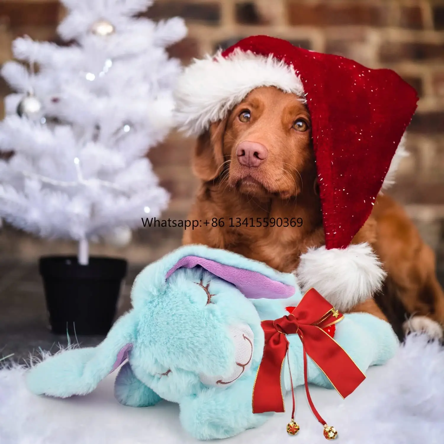 

Comfort Puppy Plush Heartbeat Toy Dogs Heart Beat Bunny With Lavender Stress Relief Dog Warm Sleep Toy for Small Medium Dogs
