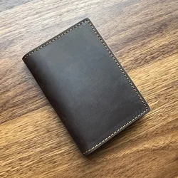 tarjetero hombre de cuero genuino personalizado tarjeteros para tarjetas de crédito, cartera minimalista para tarjetas de identificación, de vaca, 100%