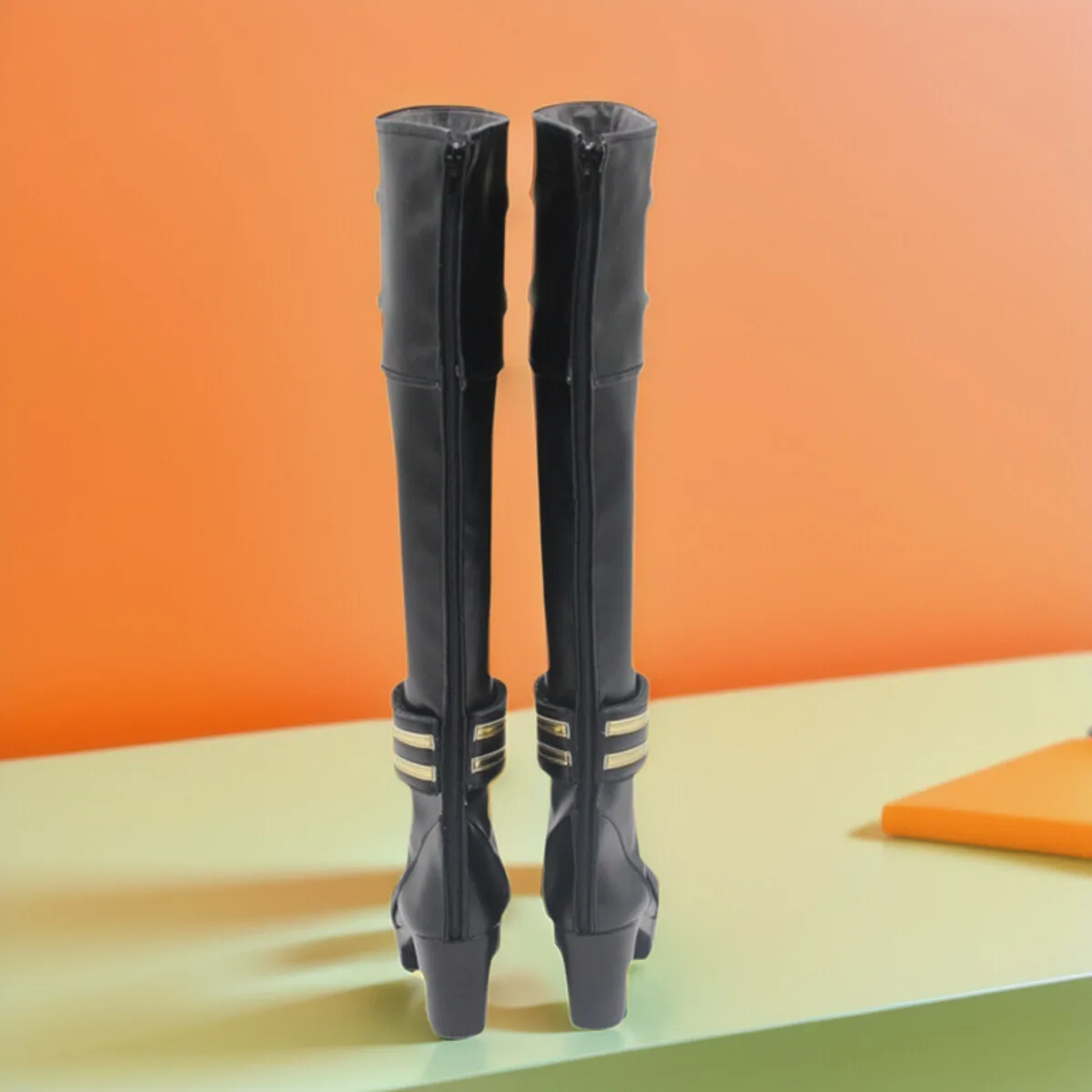 Caitlyn Arcane Scarpe Cosplay Stivali di Carnevale di Halloween Scarpe in pelle PU lo Sceriffo di Piltover LOL Puntelli Cosplay Custom Made