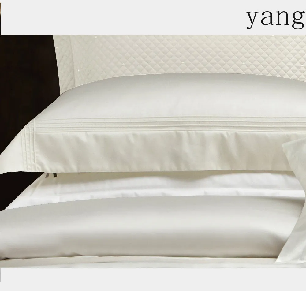 YJQ 200 pcs four-piece cotton duvet cover hotel bed sheet supplies