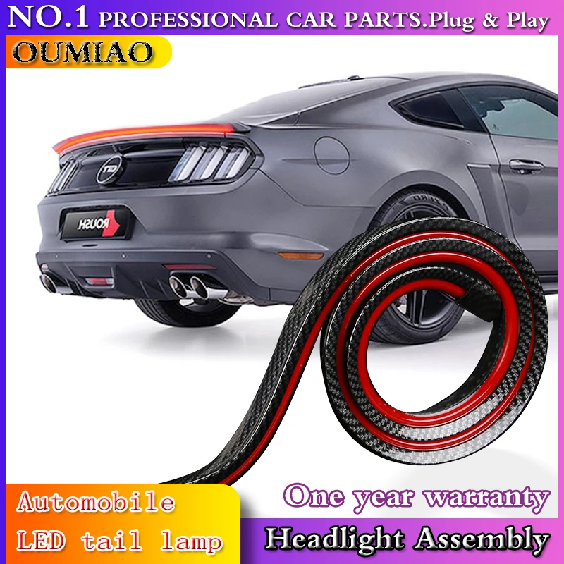 Automobile LED tail lamp breathing explosion flash rear decorative lamp high mounted brake lamp streamer steering light guide