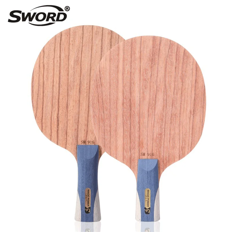 SWORD SM-916 Table Tennis Blade 7W+2JLC Carbon Fiber Ping Pong Racket Offensive Hard Blade FL CS Handle For Pips-out Rubber