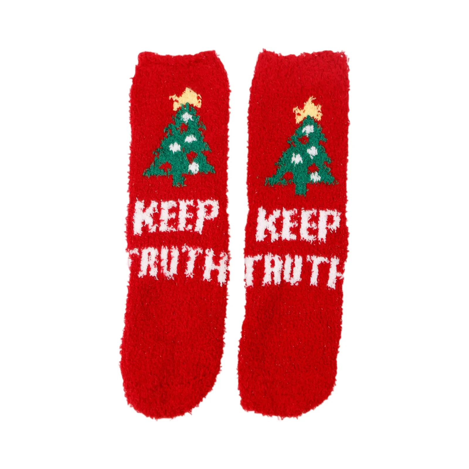 Senhoras meias de natal coral veludo meias dos desenhos animados elk meio veludo meias sono chão inverno mais quente engraçado bonito dos desenhos animados