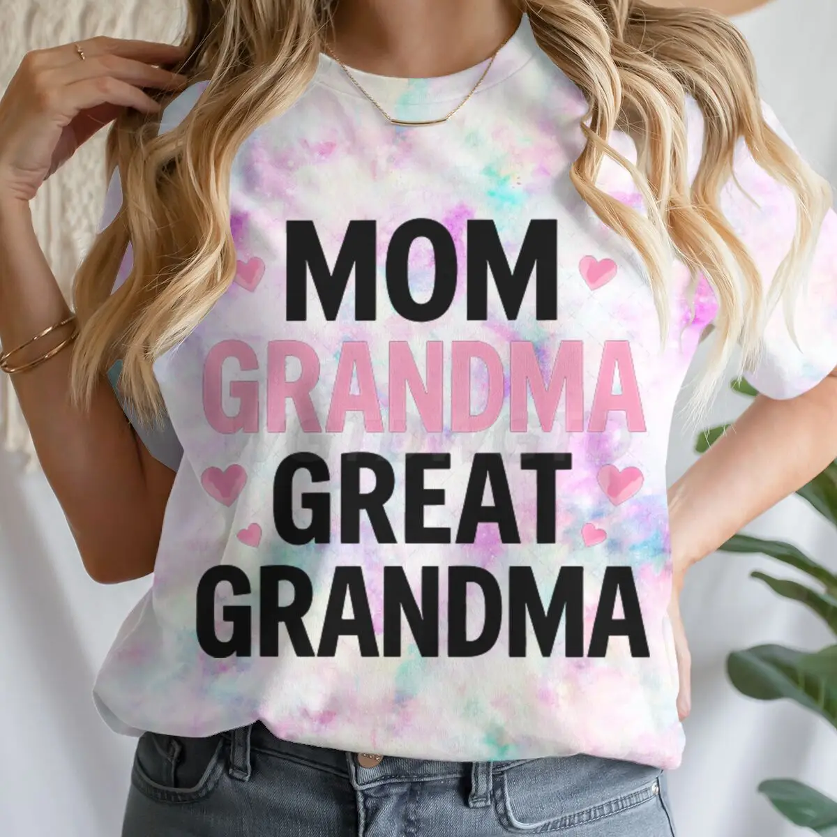 

Женская футболка с принтом «Мама, бабушка, прабабушка», винтажная модная футболка с коротким рукавом, забавный подарок на день рождения, повседневная футболка на День матери