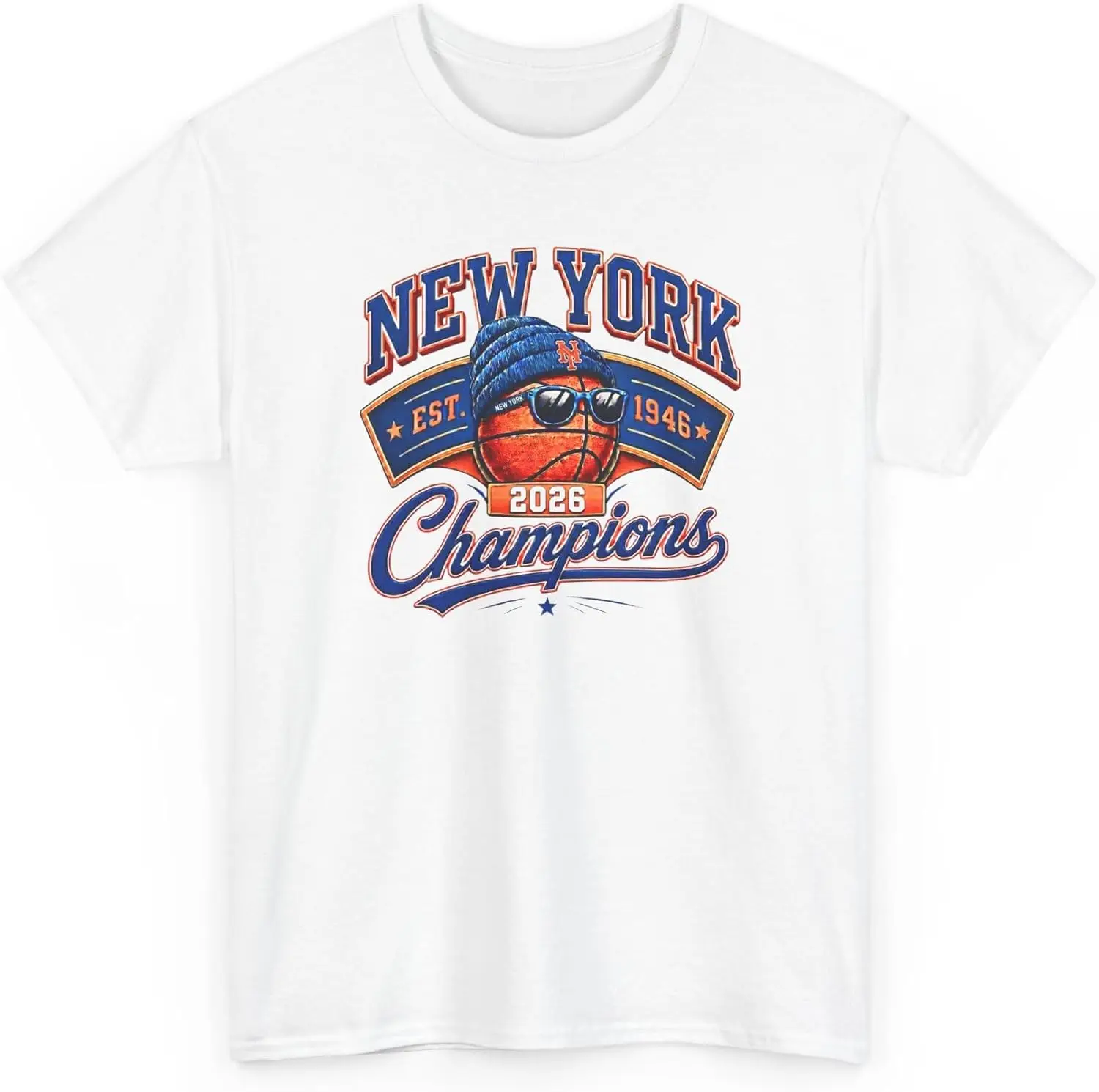 New York Basketball 2026 Finals Shirt – Vintage Game Day Tee, Sports Gift For Dad Grandpa, Retro Fan Champions Apparel 100% Cotton Trendy Y2K Short-Sleeve Tee – Soft, Quick-Drying, & Moisture-Wicking; Ideal for Sports or Casual Wear.