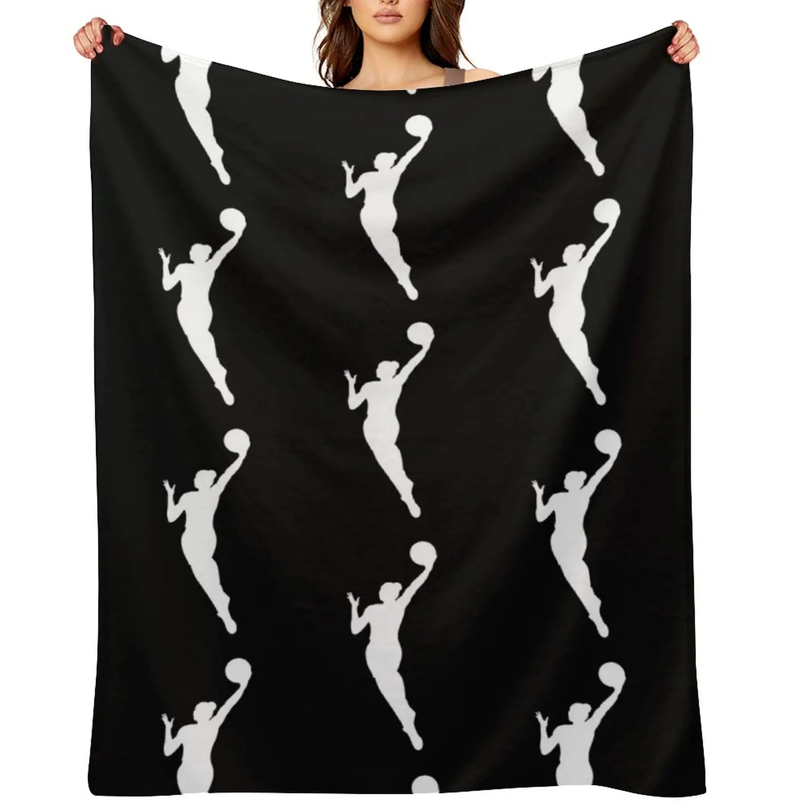 

WNBA Logo T-Shirt Throw Blanket wednesday Soft Beds Hairys Luxury St Blankets