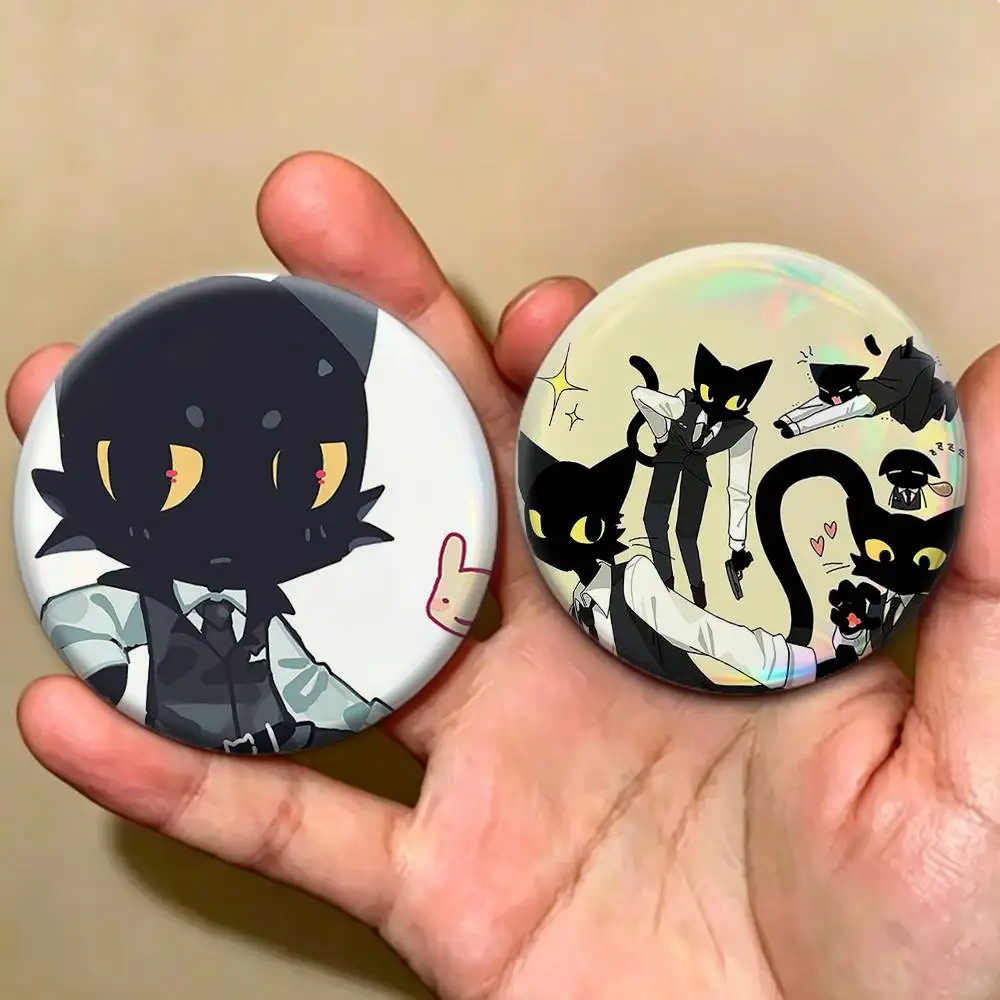 A-Animal GAME Hospital S-Secret Agent   Badges Creative Tinplate Button PinsBrooch Badge Clothes Backpack