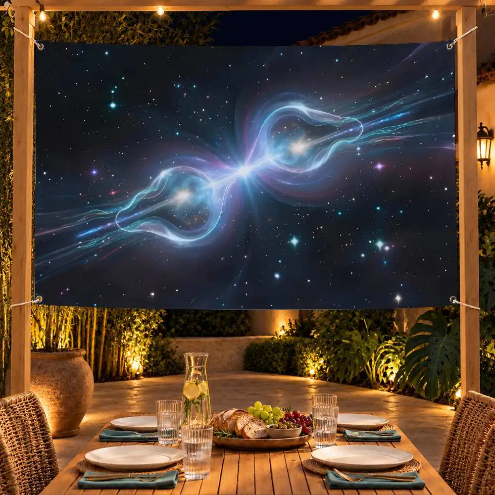 Aesthetic Zodiac Gemini Indoor Outdoor Flag Banner Party Decor Hanging Wall Backdrop