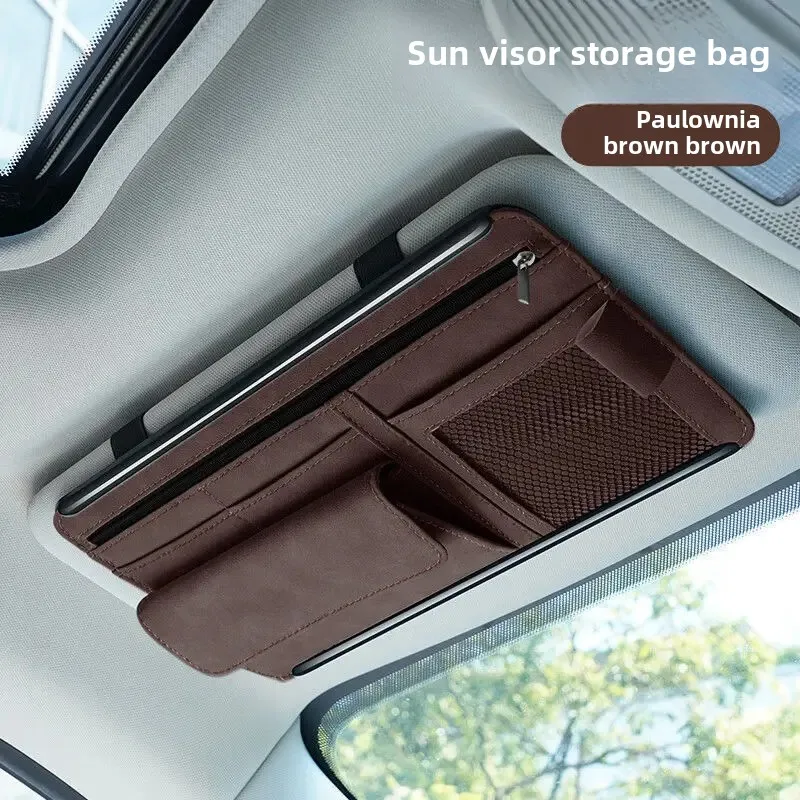 Car Glasses Clip Cd Clip Car Sun Visor Glasses Ticket Card Holder Storage Accessories Vehicle Interior Organizer