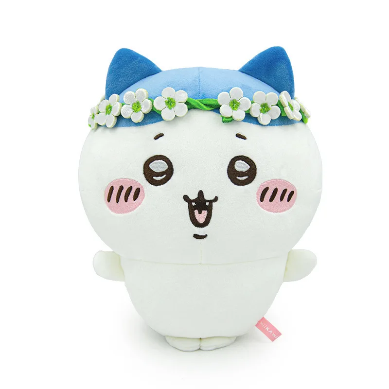 

Chiikawa Cute Hachiware Usagi Daisy Flower Wreath with Plush Doll Soft Stuffed Cartoon Role Hug Pillow Decor Birthday Gift ﻿