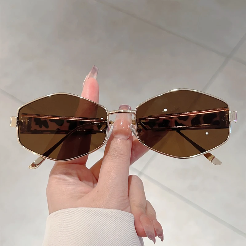 KAMMPT Vintage Polygon Rim Sunglasses Men 2025 New in Outdoor Casual Shades Women Stylish Retro Luxury Brand Design Sun Glasses