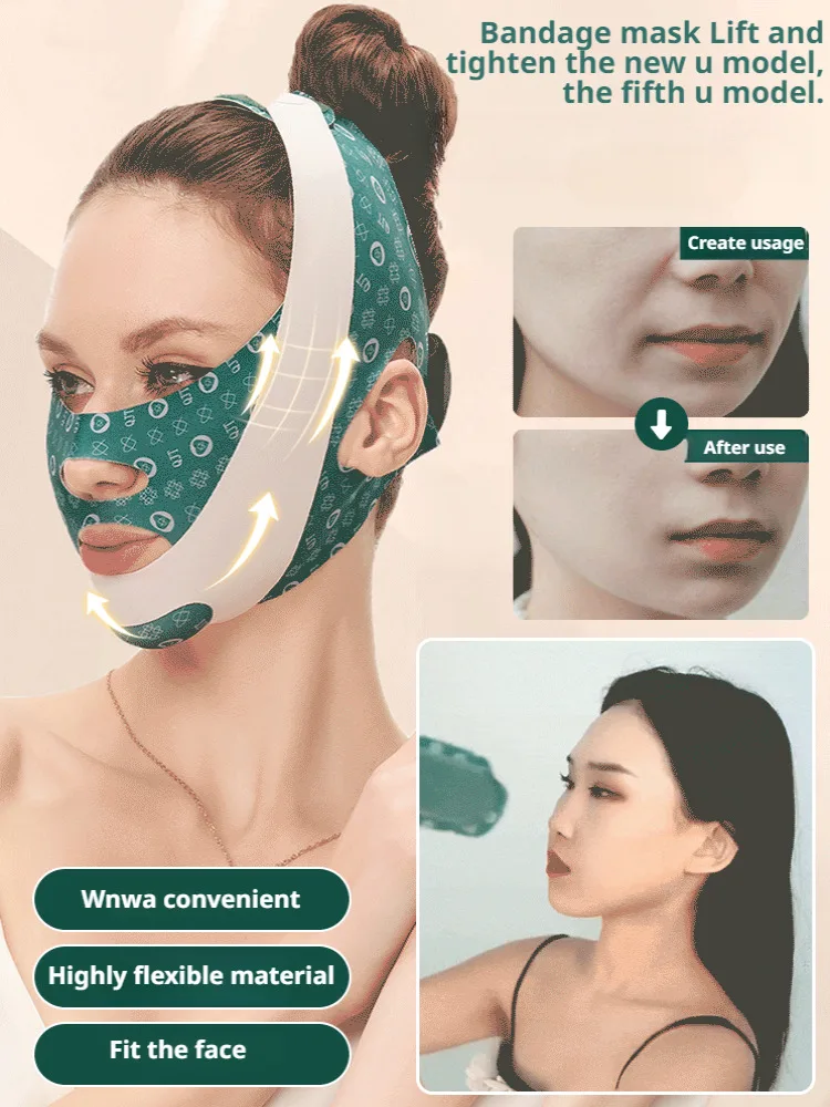 The fifth generation bandage small v face lift face tight mask facial face sculpture tightening double chin decree lines