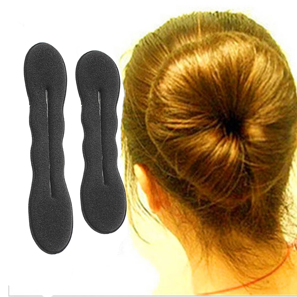 

Волшебная пенопластовая губка, пончик, булочка для волос, женские модные аксессуары для волос, инструмент для укладки плетения для девочек