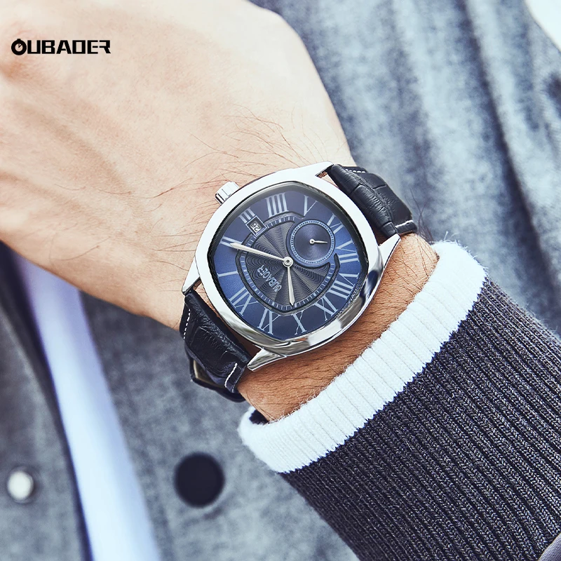 OUBAOER 2024 New Leisure Quartz Men's Watch Waterproof High Sense Simple Temperament All Fashion Exquisite Small Niche For Men