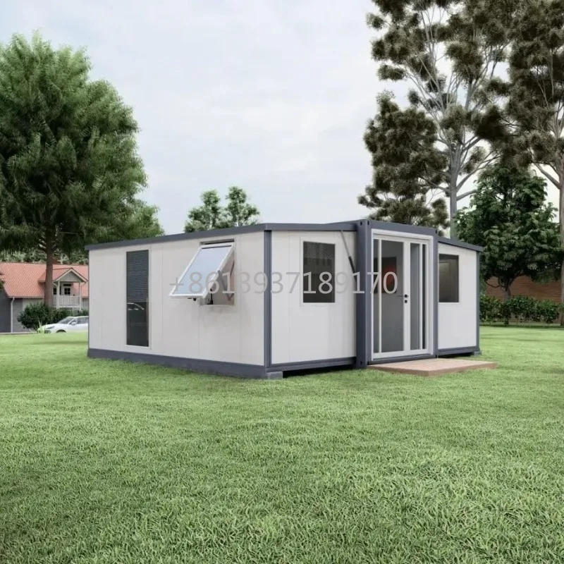 Steel Frame 20 FT Prefab Container House CE Certified Prefab House Basic Version Extra Customized for Bedroom Kitchen Bathroom