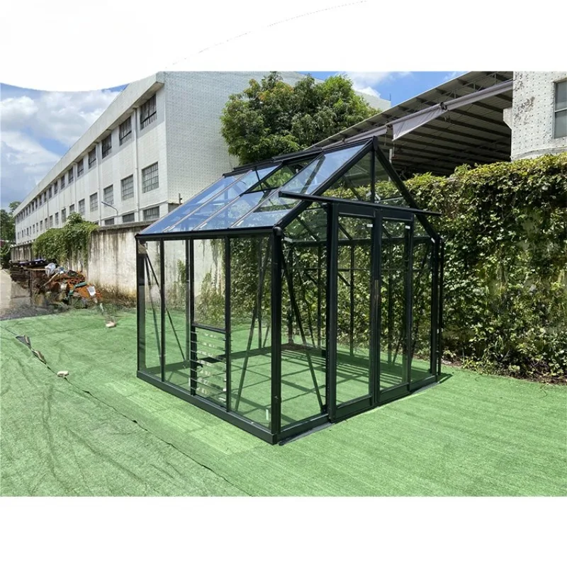 

Modern home design garden aluminium polycarbonate greenhouse grow tent Super Strong Elegant Aluminium Glasshouse