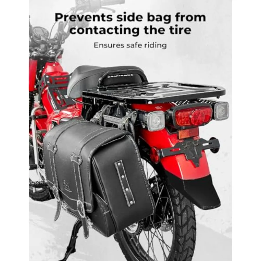 رف جانبي متوافق مع CT125 Trail 125 Hunter Cub 20212025 حامل تخزين جانبي لرف الأمتعة لتعزيز دراجة نارية السفر C #4