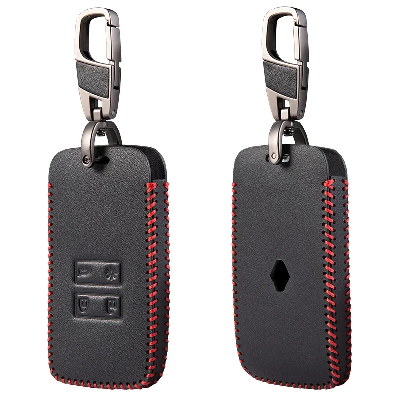 Für Renault Captur 2020, Leder-Schlüsselhülle, Halter für Renault Clio Megane Arkana Arcan Kadjar Zoe Espace 5, Smart Key Car Case