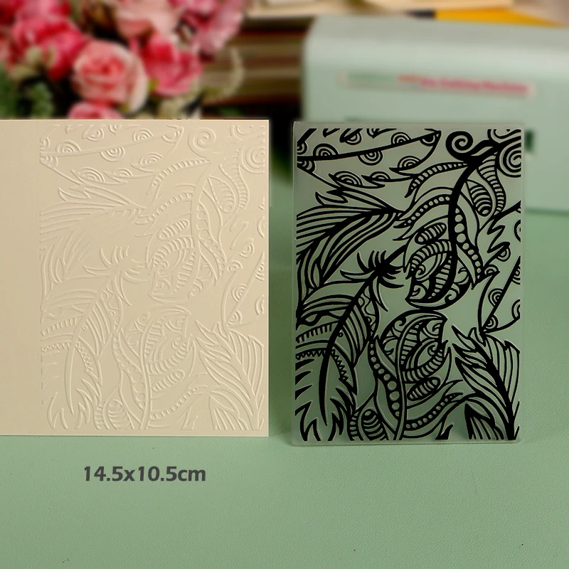 DUOFEN Crafts plastic embossing folder collection 4 paper flower mold Christmas Birthday fathers mothers day wedding collection