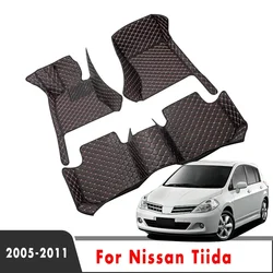 Car Floor Mats Trunk Carpets For Nissan Tiida 2011 2010 2009 2008 2007 2006 2005 Auto Accessories Interior Product Upholstery