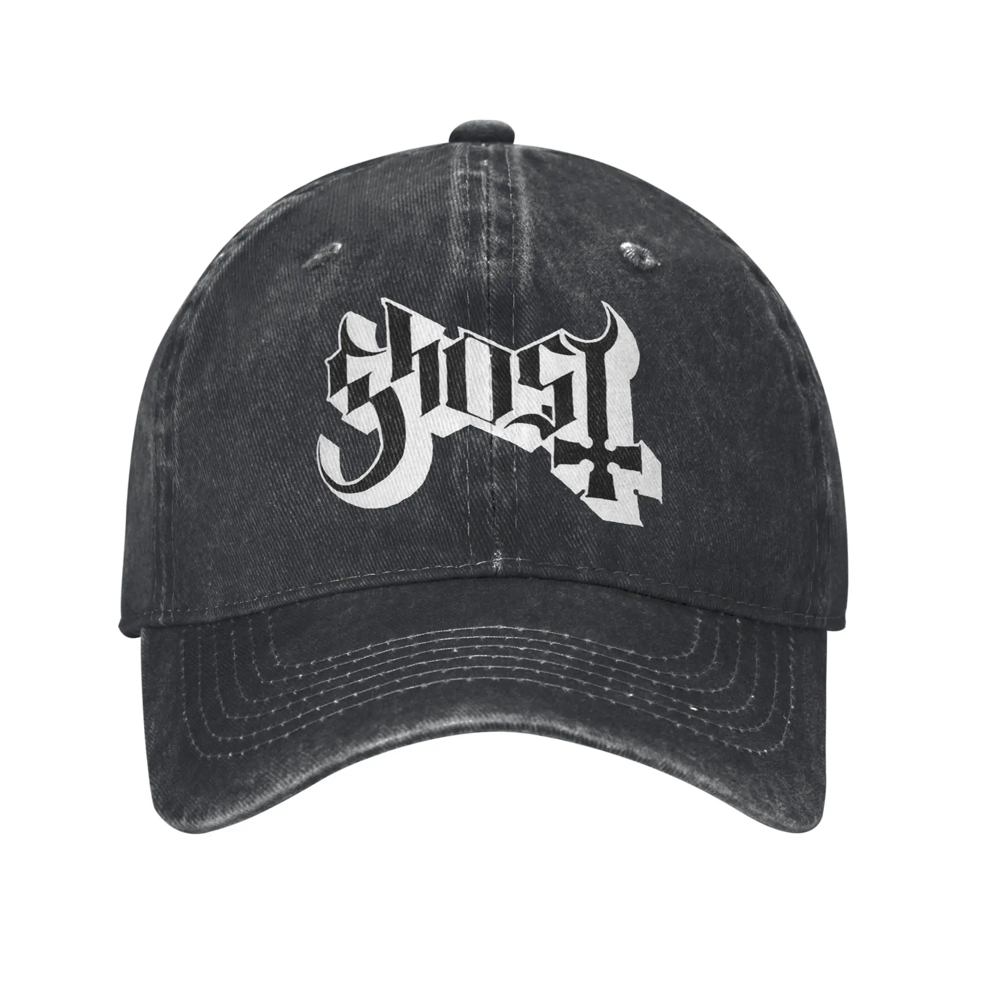 Ghost B.C. Band Denim Fabric Cap Casual Baseball Caps Adjustable Hat Summer Unisex Baseball Hats