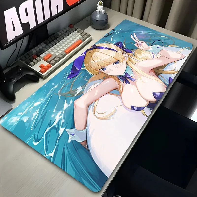 لوحة ماوس سرعة كمبيوتر صغير أزرق أرشيف Kawaii لوحة المفاتيح Asuma Toki تمديد حصيرة مكتبية ملحقات الألعاب لوحة ماوس أنيمي #2