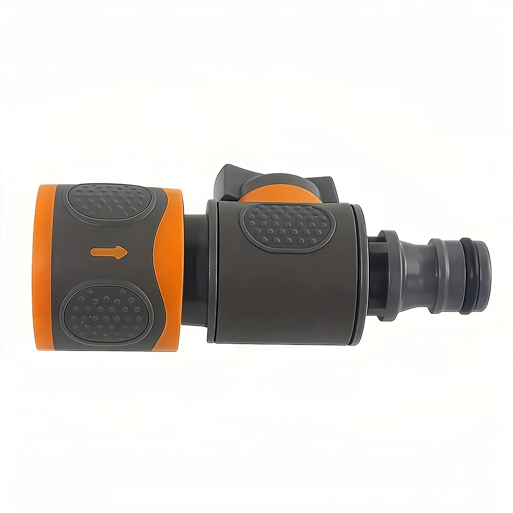 محول خرطوم الحديقة سريع التوصيل مع صمام كروي يناسب 1/2 بوصة، 3/8 بوصة، و3/4 بوصة، موصلات خرطوم سريعة لغسيل الحديقة/الحديقة/السيارات