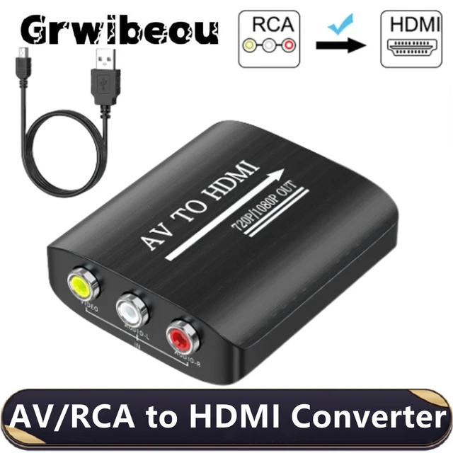 HD 1080P AV to HDMI RCA To HDMI Composite Adapter Converter With USB Cable CVBS AV Adapter For N64 Wii PS1 2 3 Xbox One SNES etc AliExpress