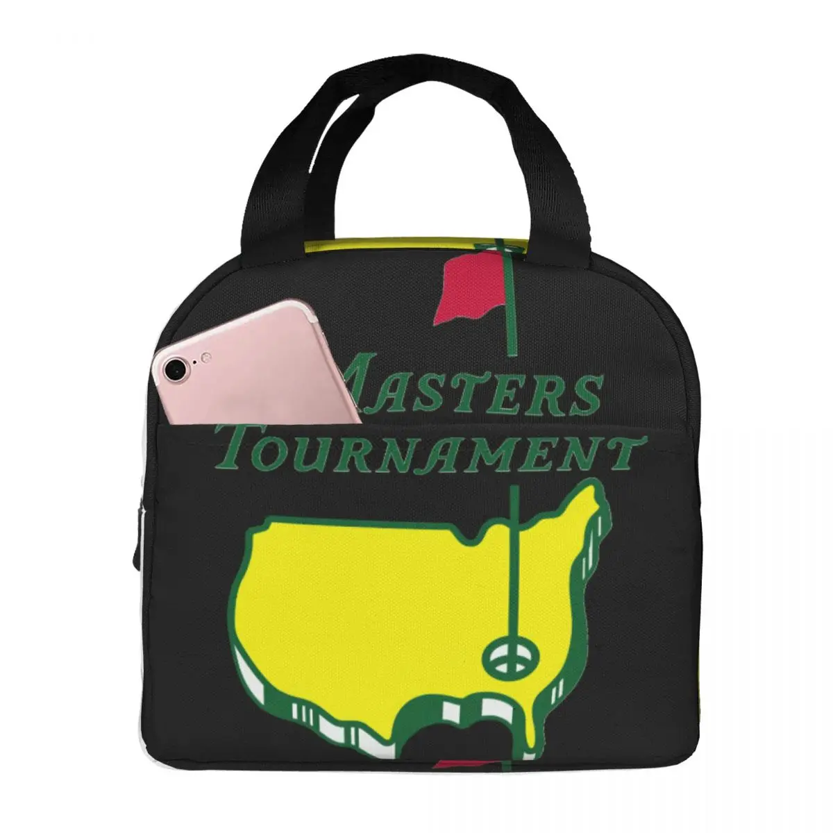 Masters Tournament Logo Lunch Bag Unisex Portable Cooler Insulated Lunch Box Food Bento Box