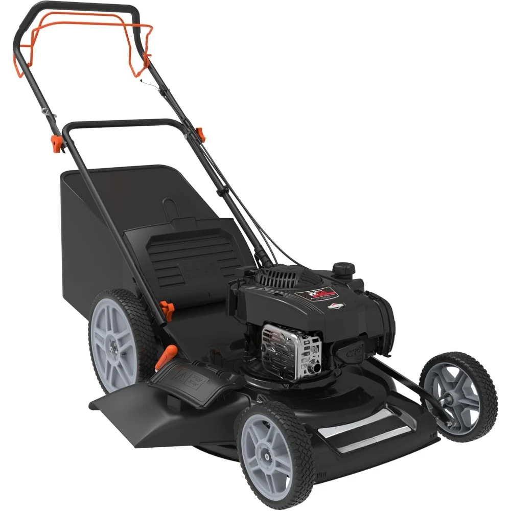 Rasaerba semovente, potente motore Briggs & Stratton da 150 cc, 22 pollici prodotto in America. Ponte in acciaio, 3 in 1