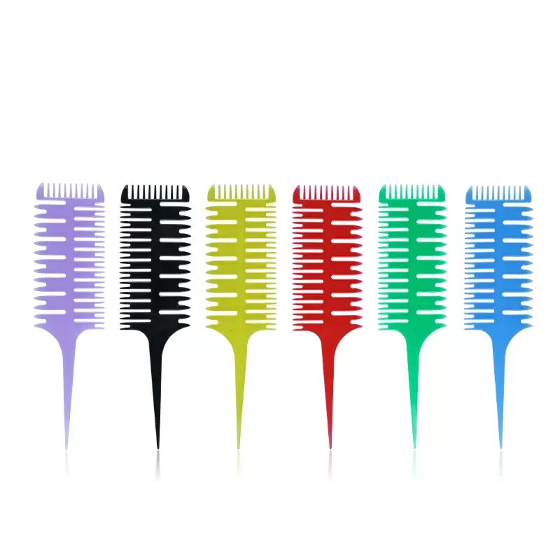 

Professional Hair Dyeing Highlighting Comb Salon Pro Fish Bone Design Comb Salon Rat Tail Sectioning Hair Styling Tool