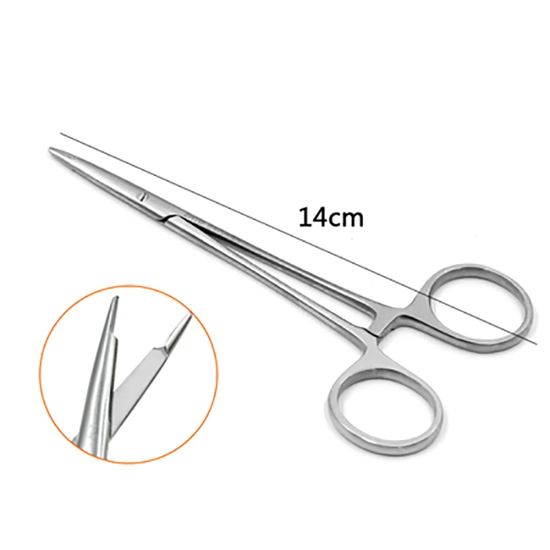 

14cm Stainless Steel Tiangong Needle Holder For Double Eyelid Suture Embedding Surgery Tools With Needle Scissors Holder For Nee