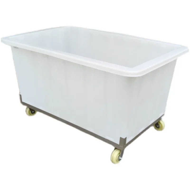 

Washing room push cloth cart hand push cloth cart clothing turnover cart with wheels square box