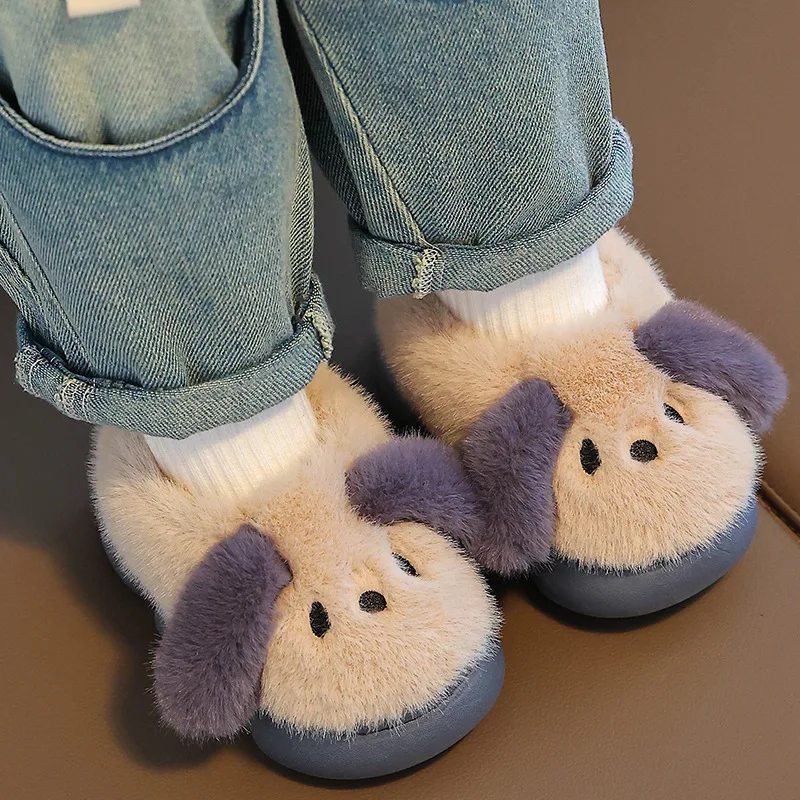 ute pantofole in cotone per bambini pantofole in peluche per ragazze pantofole in pelliccia calda per la casa per interni pantofole in cotone per bambini per ragazze carine dei cartoni animati