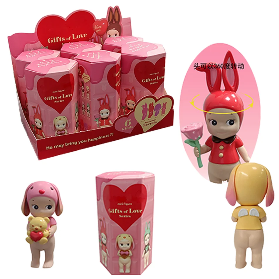 NEW Caja de muñeca bonita، regalo de la serie Love، figuras de animals de Anime، adornos، mucionesas، adorno de coche de escritos #3