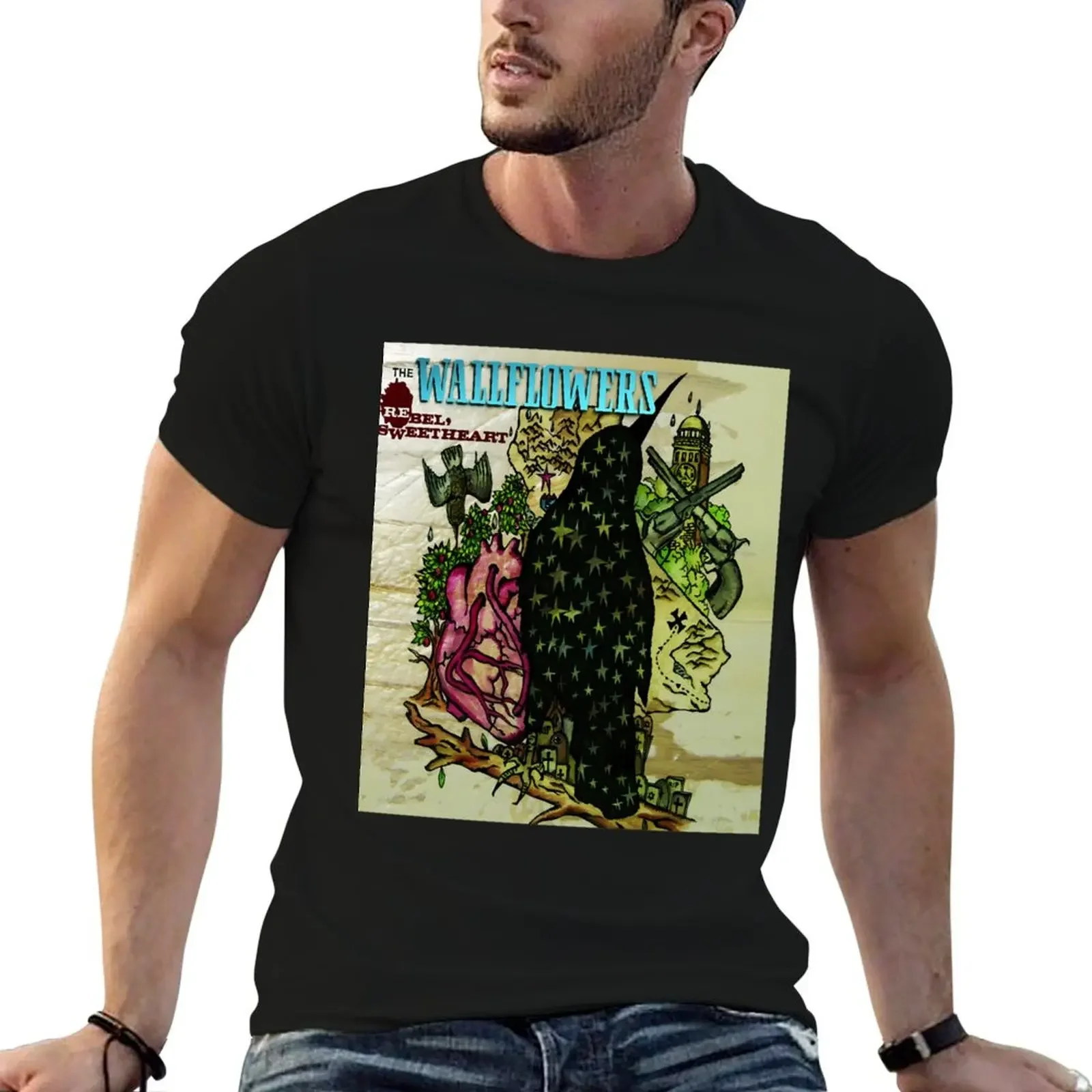 The Wallflowers Band Popular Genres Rock Roots Rock Alternative Rock Fitted V-Neck T-Shirt