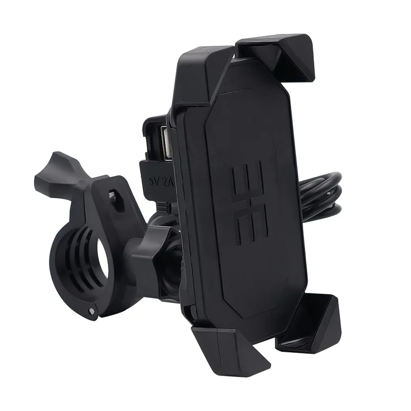 Motorcycle 12V Mobile Phone Stand Rechargeable Four Corner Fixed Anti Shock and Anti Drop Modification Accessories