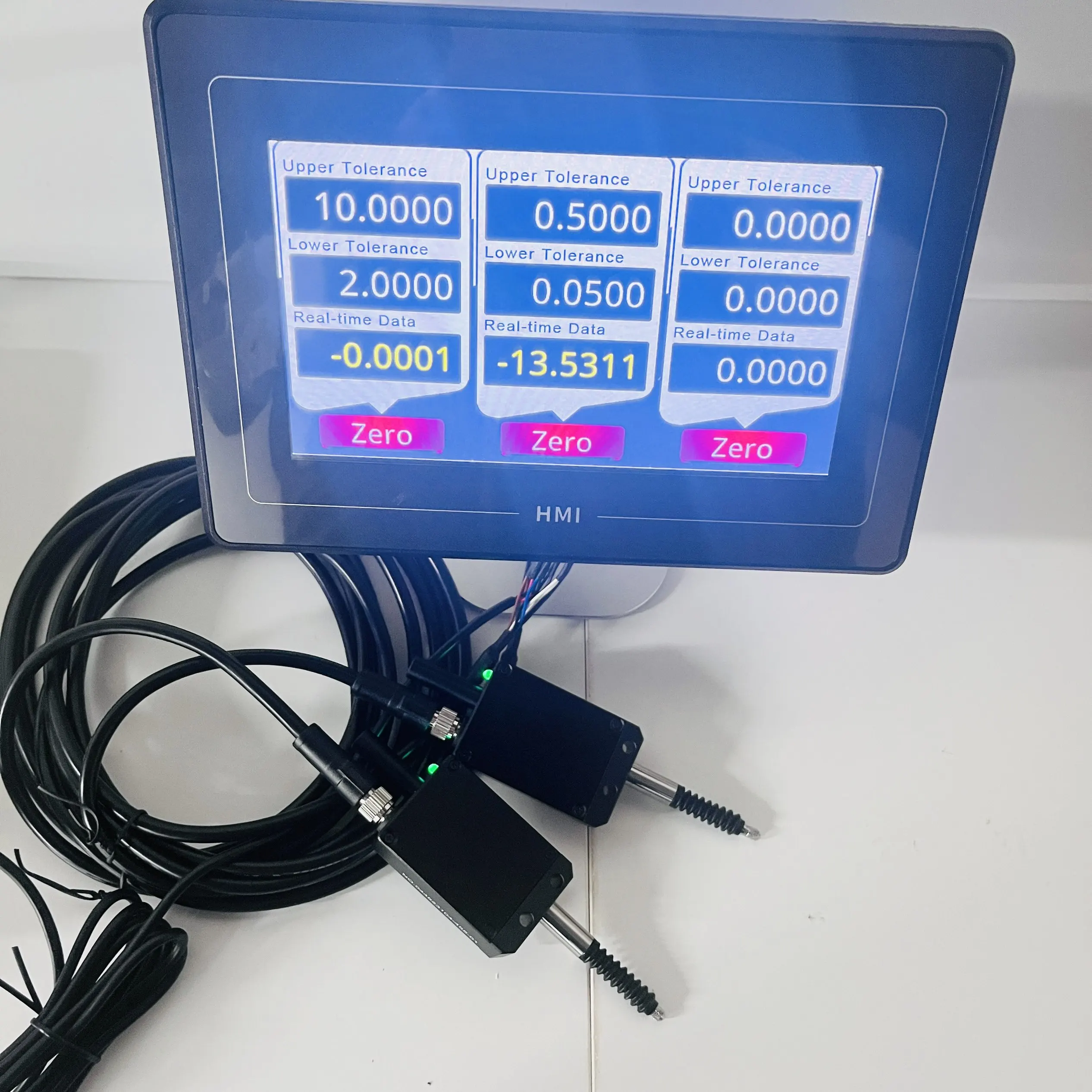 SYLMOS Digital Linear Gauge Displacement Sensor,Range 0-12.5mm,Resolution 1um/0.1um,RS485 Singnal With LCD Display Unit