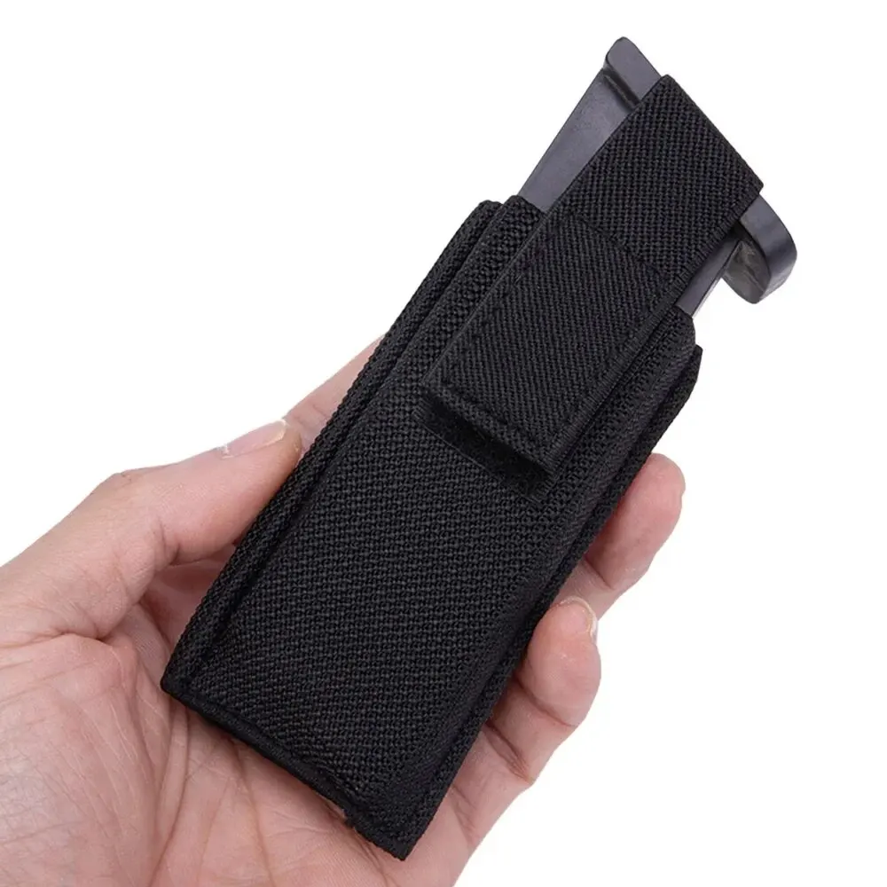 Bolsa de cargador de pistola de 9mm, portador oculto Extra individual, bolsa Horizontal con gancho y bucle de seguridad