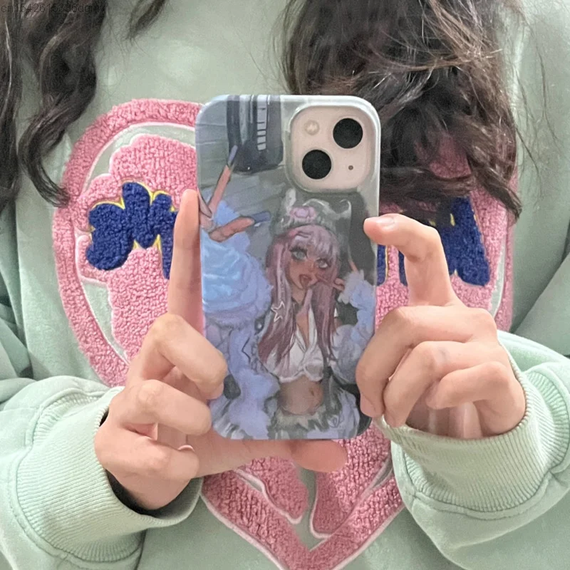 Y2K Gothic Girls Print custodia per telefono per IPhone 15 14 7 8 Plus 13 12 Mini 11 Pro Cover 2000s estetica Harajuku per Iphone X Xs Max