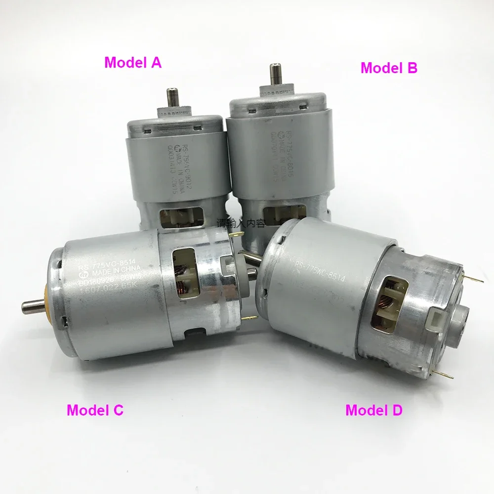 

Mabuchi RS-755VC-9012/ RS-775VC-8015/ RS-775VC-8514/ RS-775WC-8514 Motor High Speed High Torque 775 DC Motor for Electric Drill