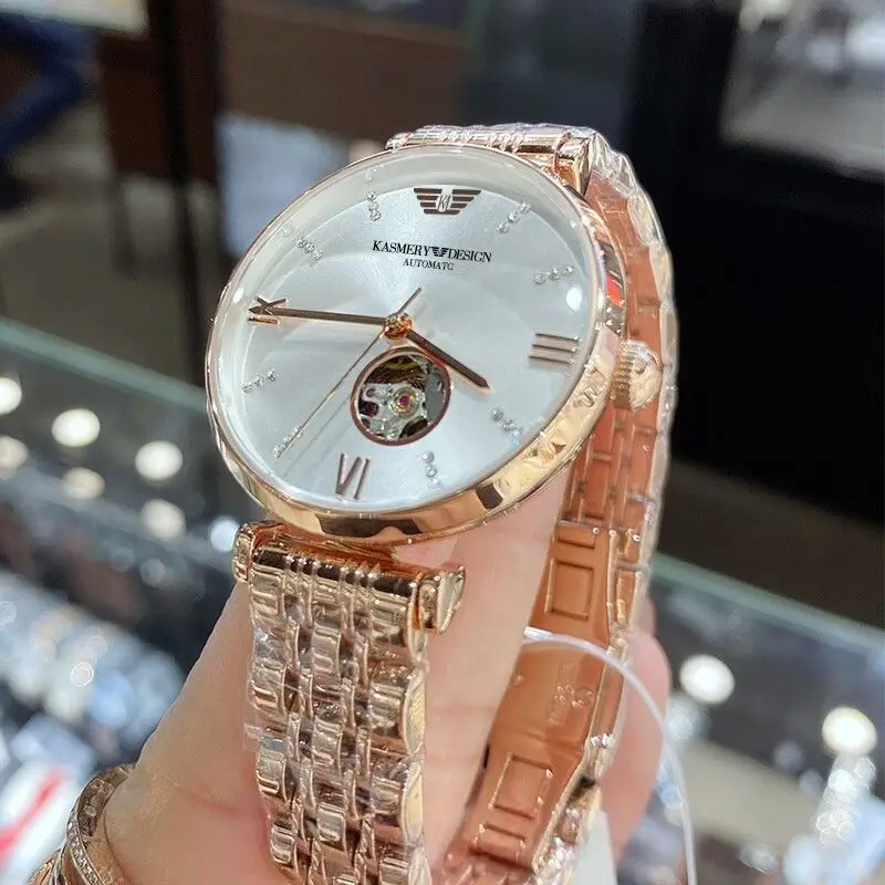 Swiss genuine new gypsy star automatic mechanical watch waterproof fashion trend hollow luxury women waterproof quartz watchgift