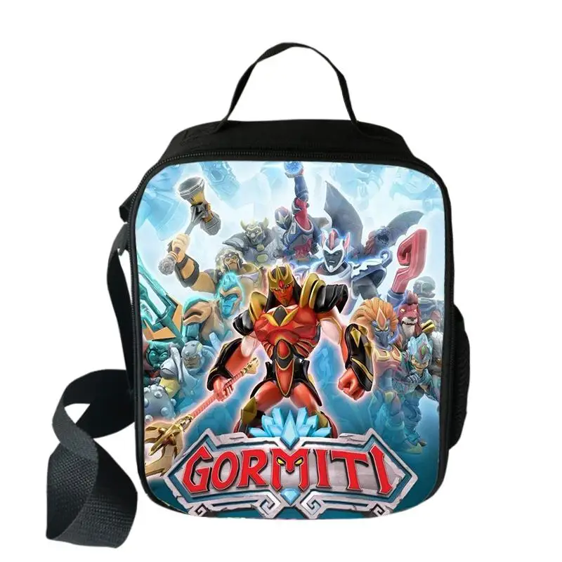 Classic Popular Crossbody Game Gormiti Lunchbox Thermal insulation Food Lunch Bag 3D Printed Picnic Insulated Handbags Ice Bags