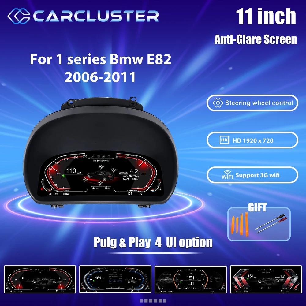 

Панель приборной панели с ЖК-дисплеем для BMW 1 серии 120i E81 E82 E87 E88 2006 - 2011