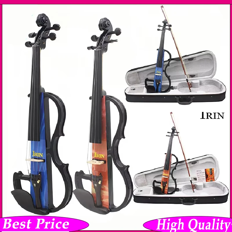 

Электроскрипка IRIN 4/4 полноразмерная 4-струнная с системой звукоснимателей, легким корпусом, выходом на наушники и смычком в комплекте