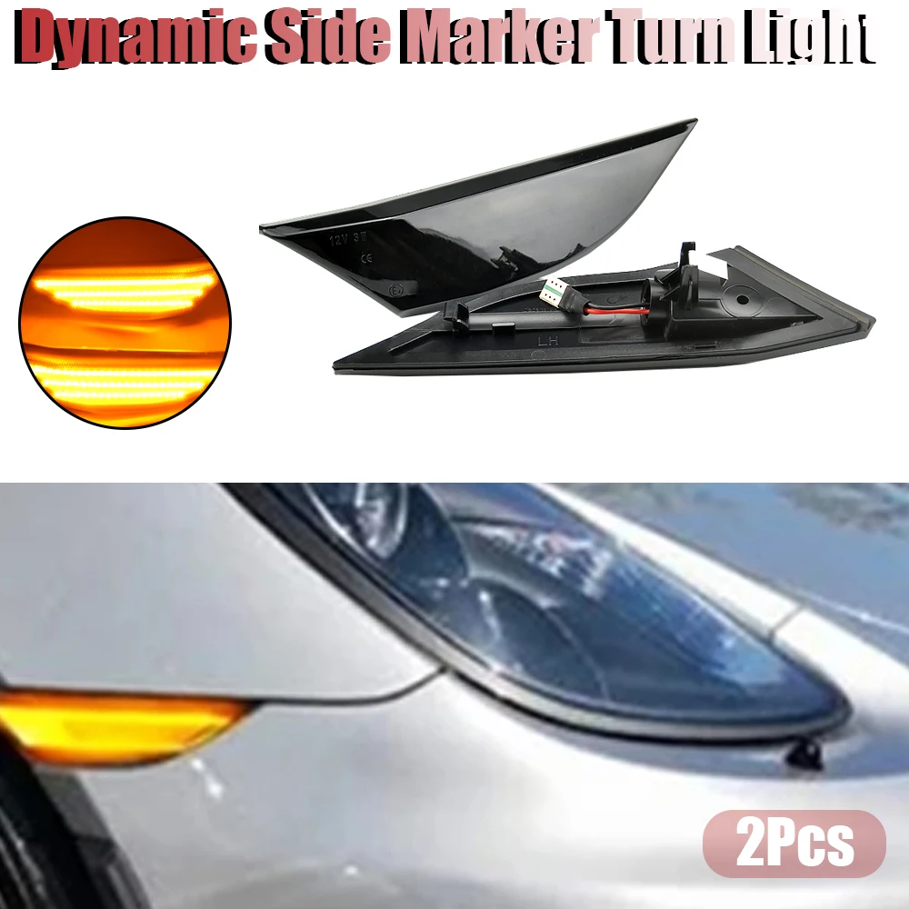 

Индикатор указателя поворота 2012-2020 для Porsche 911 GT3/GT3 RS/R 991 OEM: 99163125506 Динамический янтарный светодиодный боковой габаритный фонарь