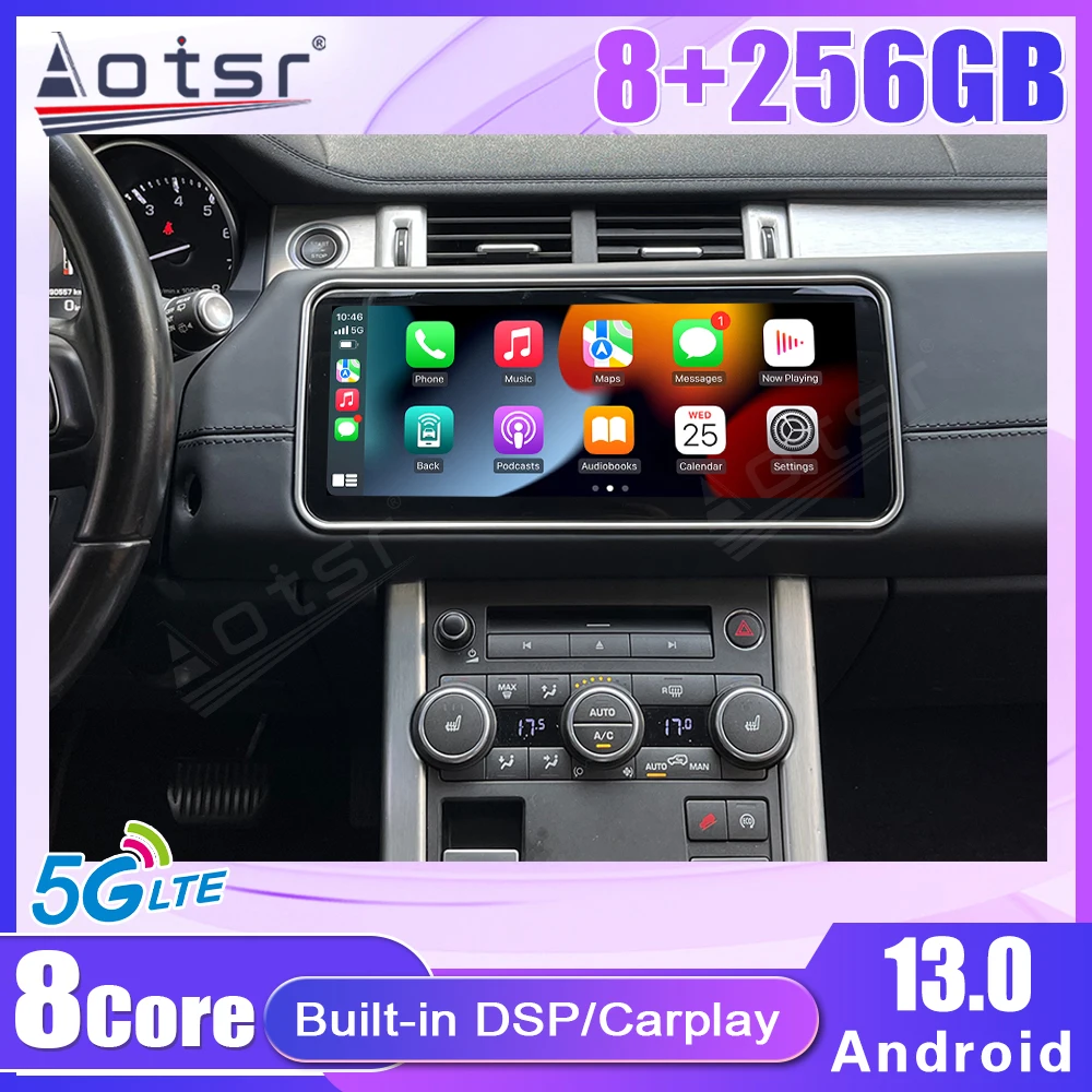 

12.3" Android 13 8+128G For Land Rover Range Rover Evoque L538 2010-2019 Car GPS Multimedia Player Stereo Radio Receiver CarPlay