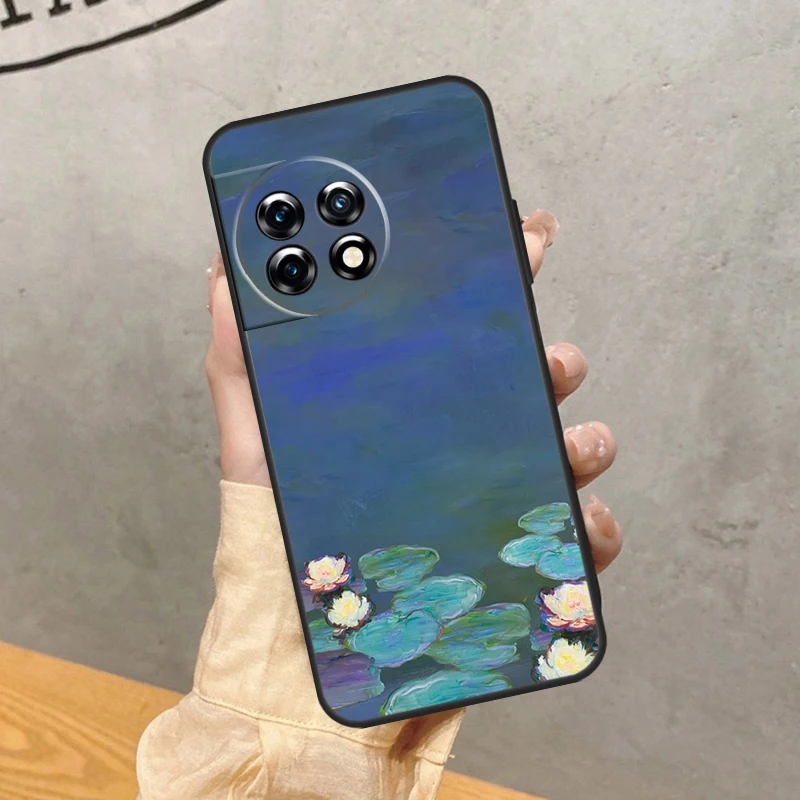 حافظة كلود مونيه لهاتف ون بلس 13 13R 13s 12 12R 11 10 10T 8T Nord CE 5 4 2 3 Lite Nord N10 N20 N30 #6