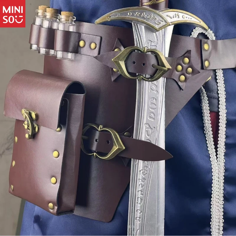 Ремень Miniso в средневековом стиле алхимии, многофункциональный аксессуар для косплея викингов